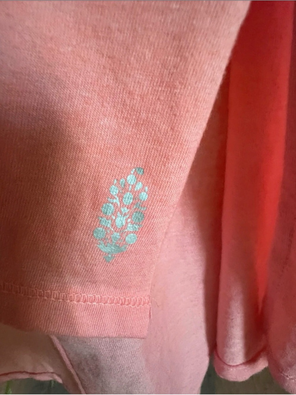 Free People Coral Tank Top